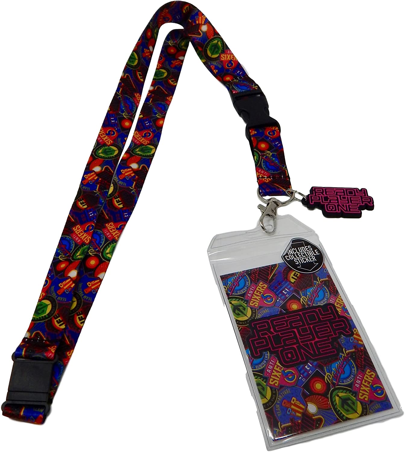Ready Player One Badge Pattern Lanyard