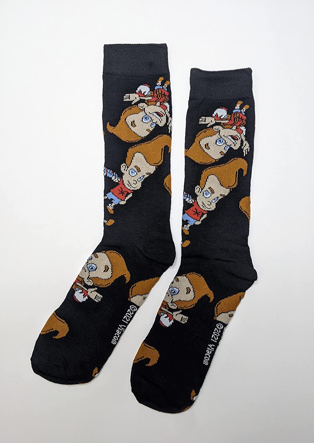 Nickelodeon Jimmy Neutron Boy Genius Men's Crew Socks Two Pair Pack