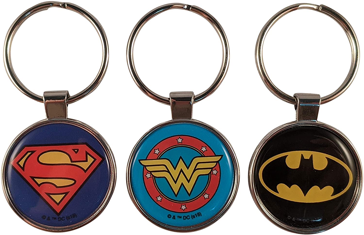 DC Super Hero Keychain Set