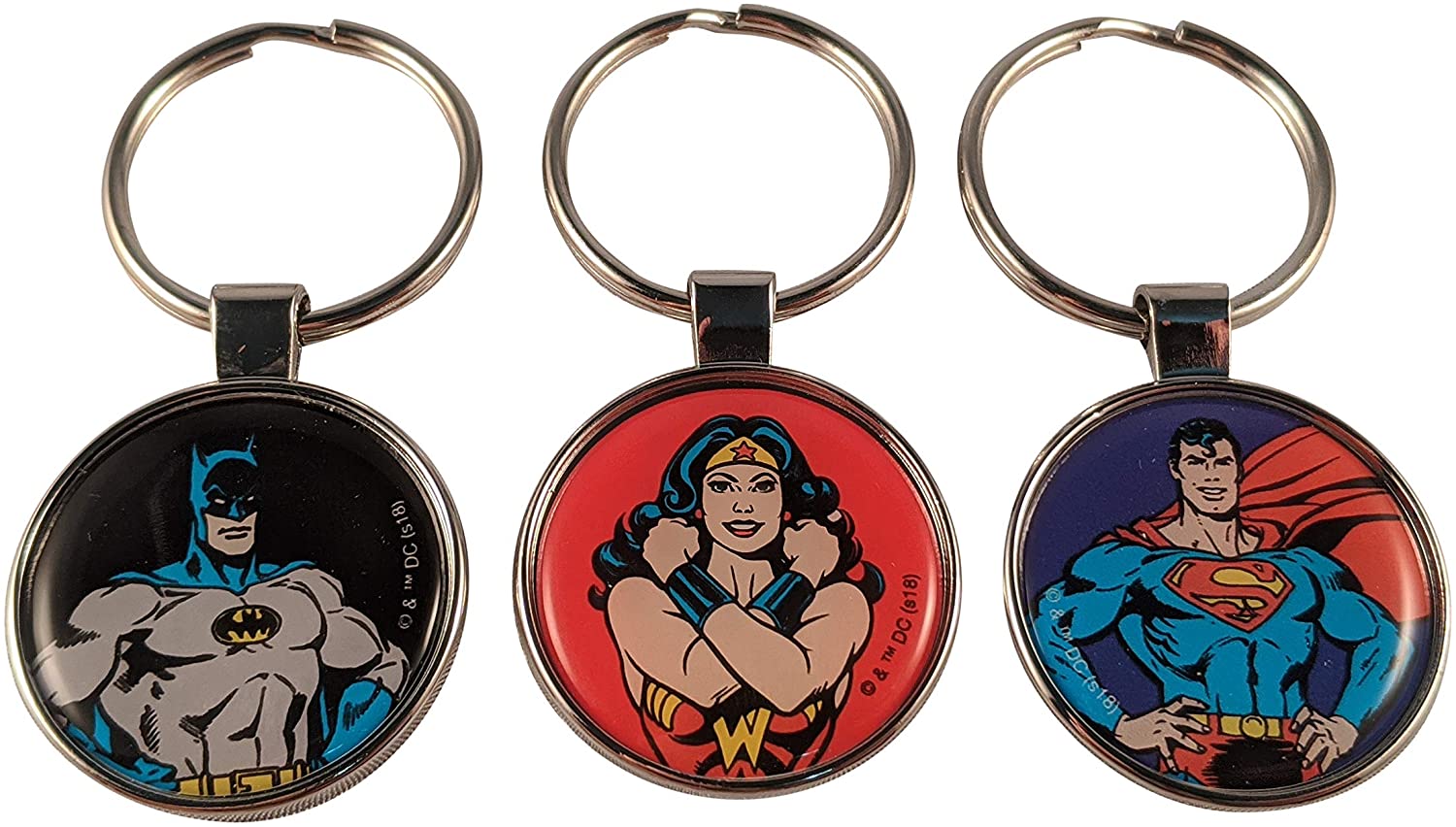 DC Super Hero Keychain Set