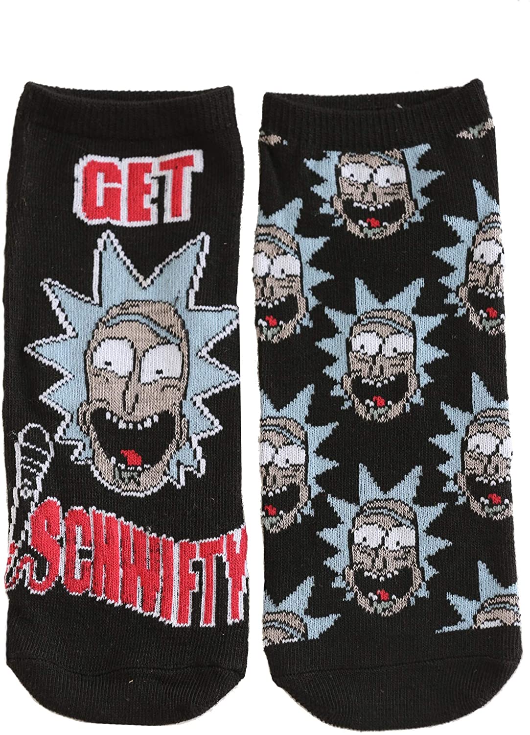 Rick and Morty Characters 5 Pair Pack Lowcut Womens Ankle Socks
