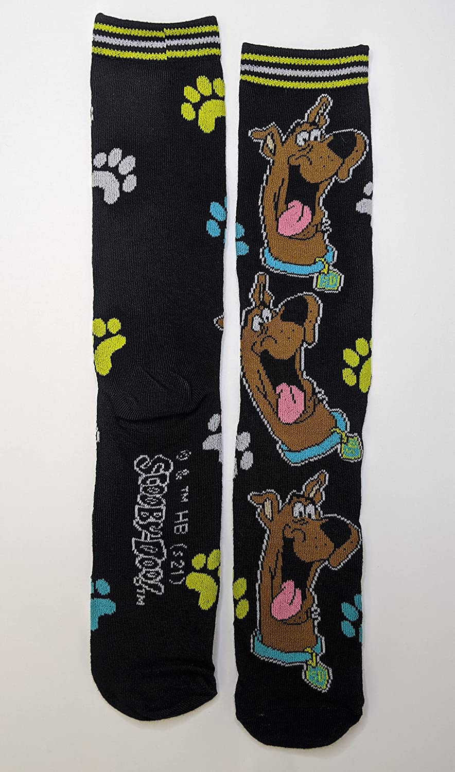 Scooby-Doo Ruh-Roh and Shaggy Sublimated Men's Crew Socks Two Pair Pack