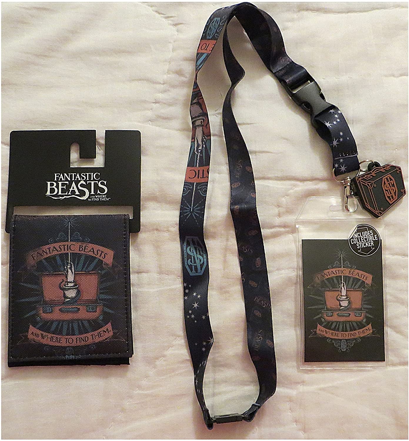 Fantastic Beasts Newt Scamander Wallet and Lanyard Combo Bundle