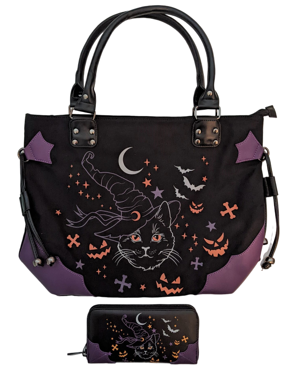Lost Queen Spell On Me Women's Halloween Handbag and Wallet Bundle
