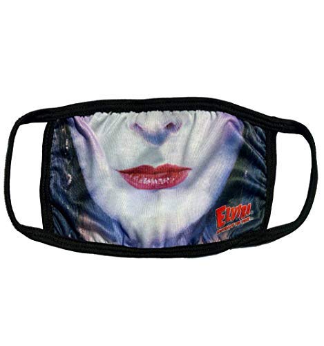 kreepsville 666 Fashion Face Mask Costume Vanity Covering (Elvira Mouth) Black