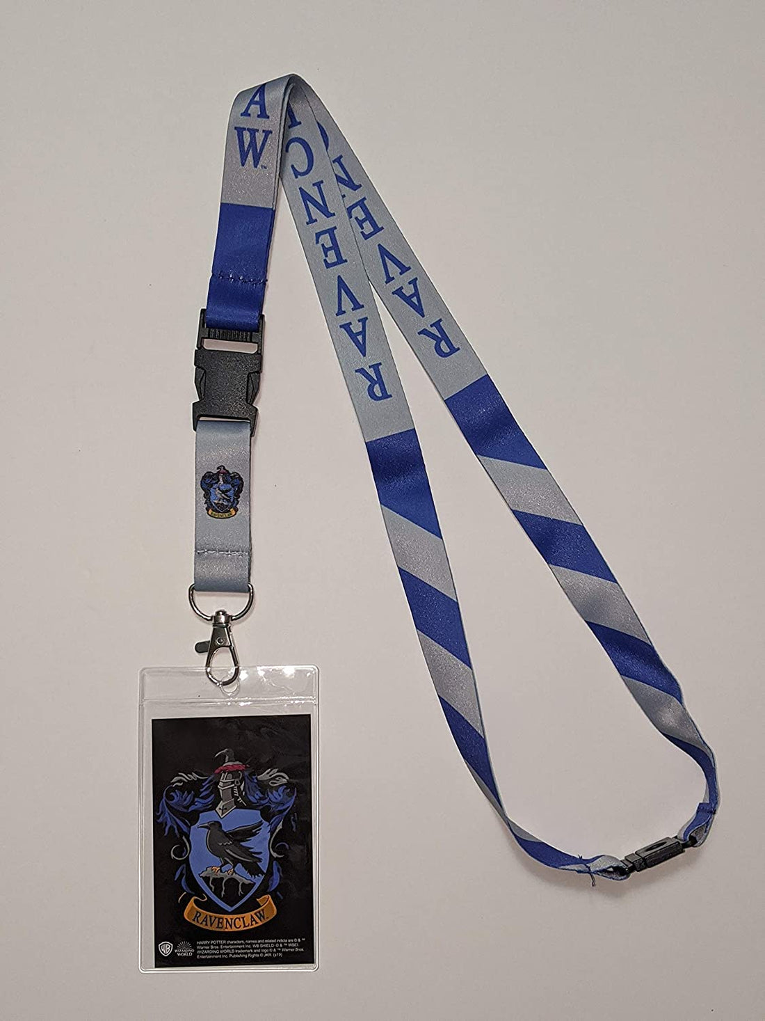 Harry Potter ID Badge Holder Lanyard 5pk Bundle with Gryffindor Hufflepuff Slytherin Ravenclaw and Hogwarts. These lanyards have behind the neck breakaway safety clips as well as an easy to release front clasp.